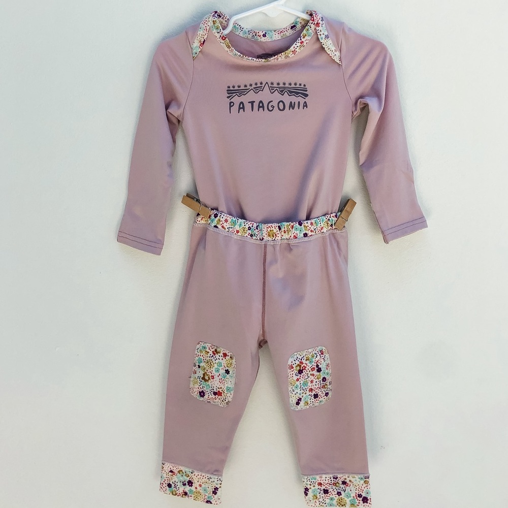 Patagonia Infant Capilone Mid-Weight Set Purple